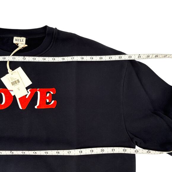 KULE The Oversized Love Sweatshirt in Navy S - Picture 7 of 9